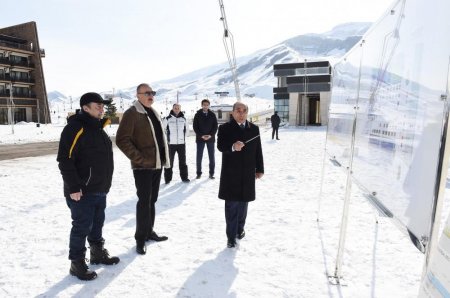 Президент Ильхам Алиев ознакомился с очередными планами развития зимне-летнего туркомплекса «Шахдаг» в Гусаре (ФОТО)