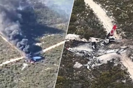 Boeing "необычно" упал в национальном парке Австралии - ВИДЕО