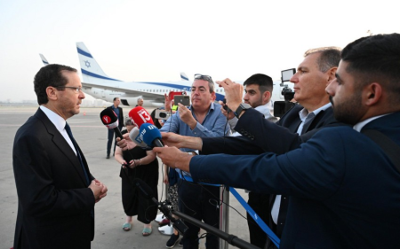 Президент Израиля Ицхак Герцог сегодня прибывает в Азербайджан