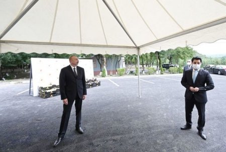 Prezident Balakəndə “Bal meyvə” bağçılıq təsərrüfatı ilə tanış olub - YENİLƏNİB + FOTO