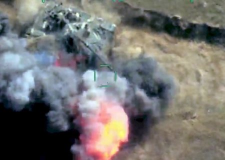 Ordumuz ermənilərin Xankəndində olan ən böyük bazalarını vurdu - Video