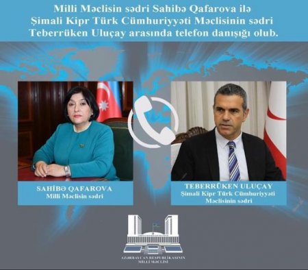 Sahibə Qafarova Şimali Kipr parlamentinin sədri ilə telefonla danışıb