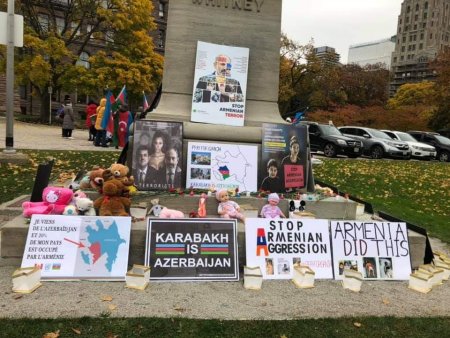 Kanadada "We All Stand With Azerbaijan!" adlı həmrəylik aksiya keçirilib