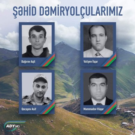"Azərbaycan Dəmir Yolları" QSC şəhid əməkdaşlarını ehtiramla yad etdi