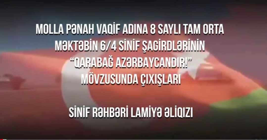 Gəncə məktəbliləri "Qarabağ Azərbaycandır!"  mövzusunda ingilis dilində videoçarx hazırladılar