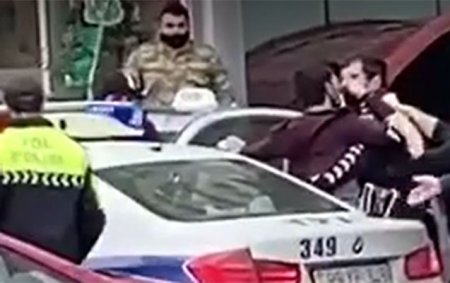 DİN-dən polislə mübahisə edən sürücü ilə bağlı - Açıqlama + Video