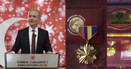 Türkiyə səfirliyinin mətbuat müşaviri “Qızıl medal” la təltif edilib