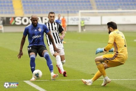 Azərbaycan derbisində həyəcanlı anlar: Bir penalti, üç qol, dörd qırmızı, səkkiz sarı vərəqə