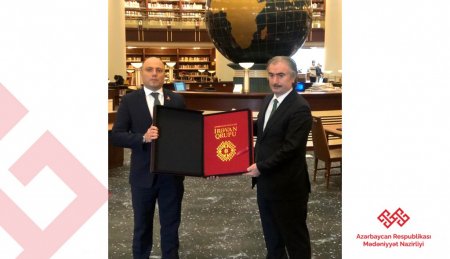 Mədəniyyət naziri Ankarada görüşlər keçirib, Prezident Kitabxanasını ziyarət edib - Foto