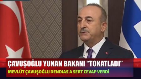 Türkiyəli nazir yunanıstanlı həmkarını cavabı ilə susdurdu - VİDEO