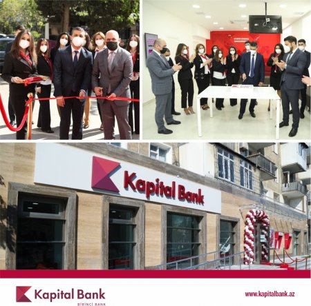 Kapital Bank yenilənən Nərimanov filialını istifadəyə verdi