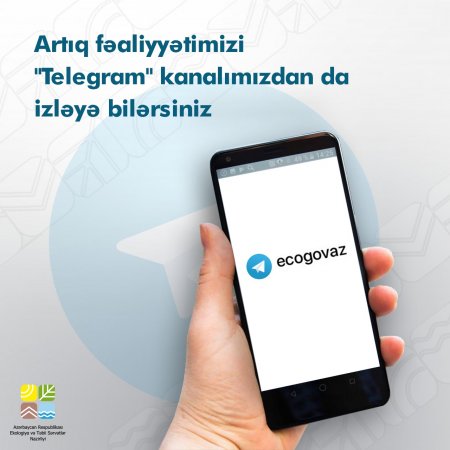 “ecogovaz” adlı rəsmi teleqram kanalı istifadəyə verilib