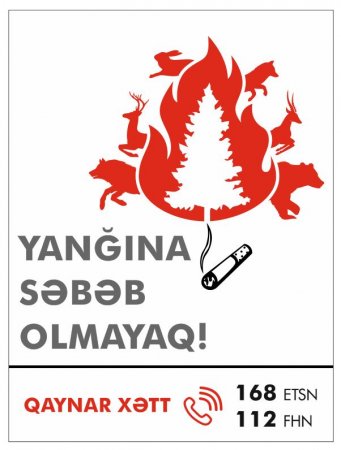 “Yanğına səbəb olmayaq” məlumatlandırıcı posterlərin sayı artırılır