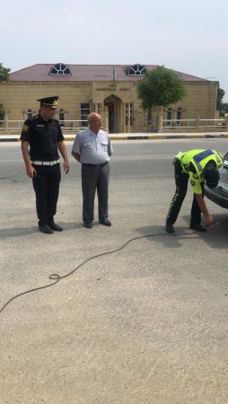 Şabranda yol polisi “Təmiz hava“ aylığı ilə bağlı tədbir keçirib