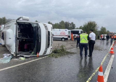 Türkiyədə avtobus aşdı- ölənlər var