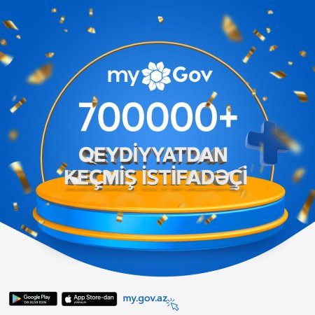 “myGov”da istifadəçi sayı 700 mini keçib