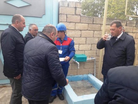 Goranboy rayonunun Abbasqulular kəndində icra olunan içməli su layihəsi yekunlaşıb