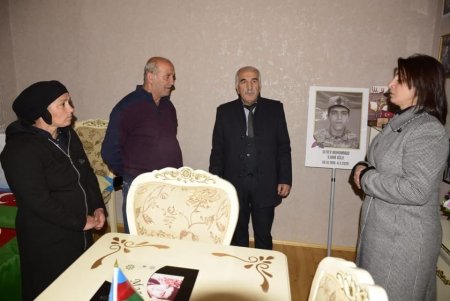 Masallı rayonunda şəhid ailələri ziyarət olunub - Fotolar