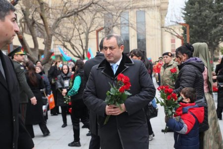 Adil Əliyev Yasamalda Memorial kompleksin açılışında iştirak edib