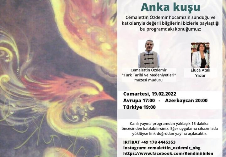 İsveçdəki Azərbaycanlı Yazıçı Eluca Atalının “Anka Kuşu” kitabının təqdimatı olacaq - ÖZƏL