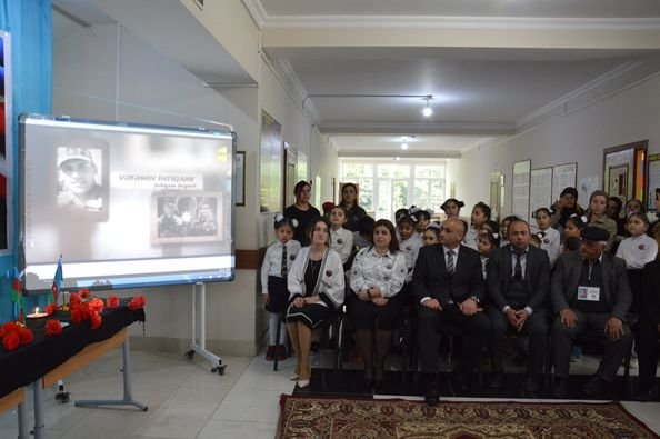 Masallı rayonu Dəmirçi kənd orta məktəbində "Cəsur Qardaşlar” adlı anım tədbiri keçirilib - FOTO