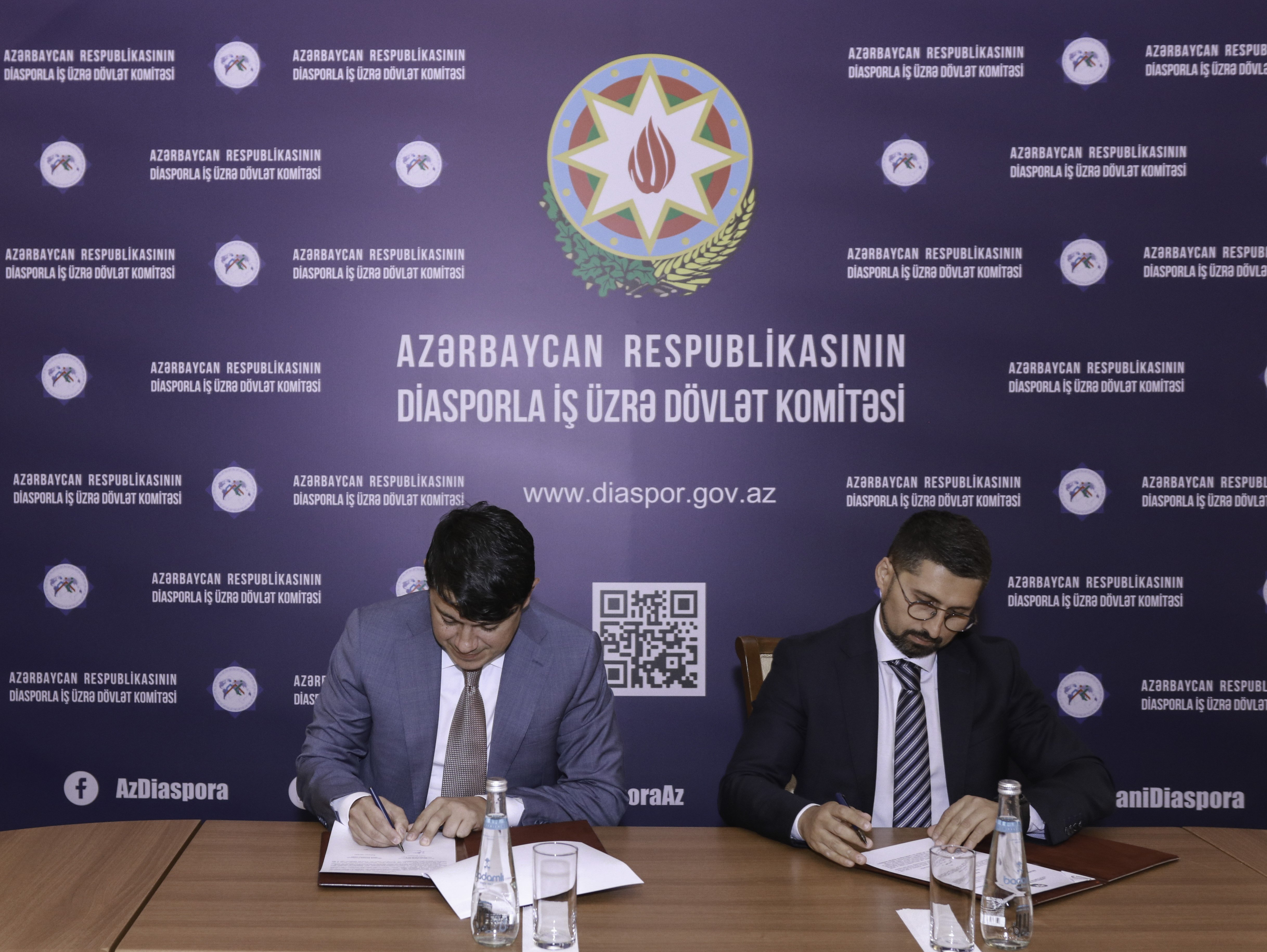 Azərbaycan Respublikasının Diasporla İş üzrə Dövlət Komitəsi  və Qarabağ Dirçəliş Fondu arasında memorandum imzalanıb