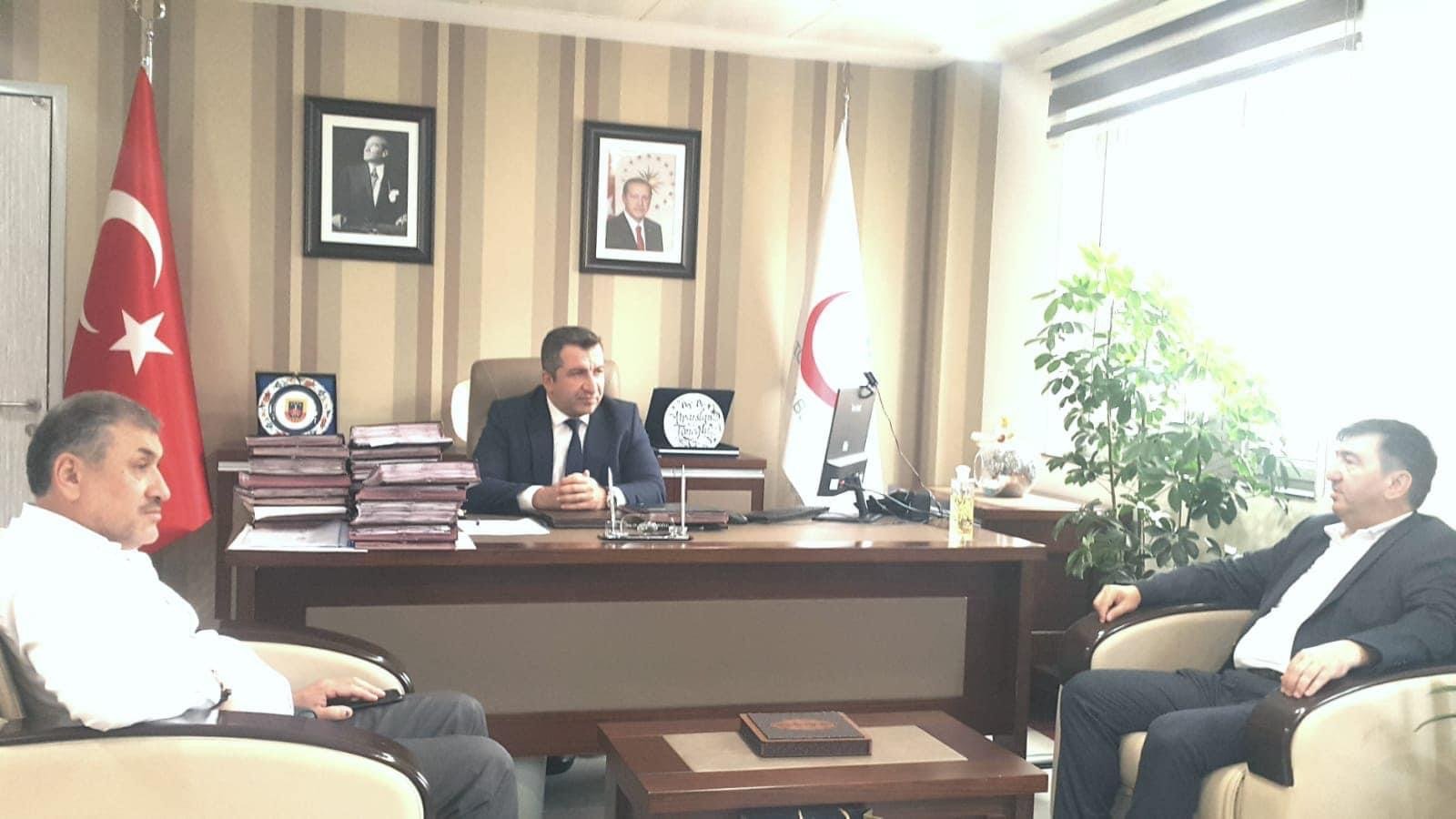 ASİAD Genel başkanı İstanbul İlhan Varank devlet hastanesinin başhekimini ziyaret etti - FOTO