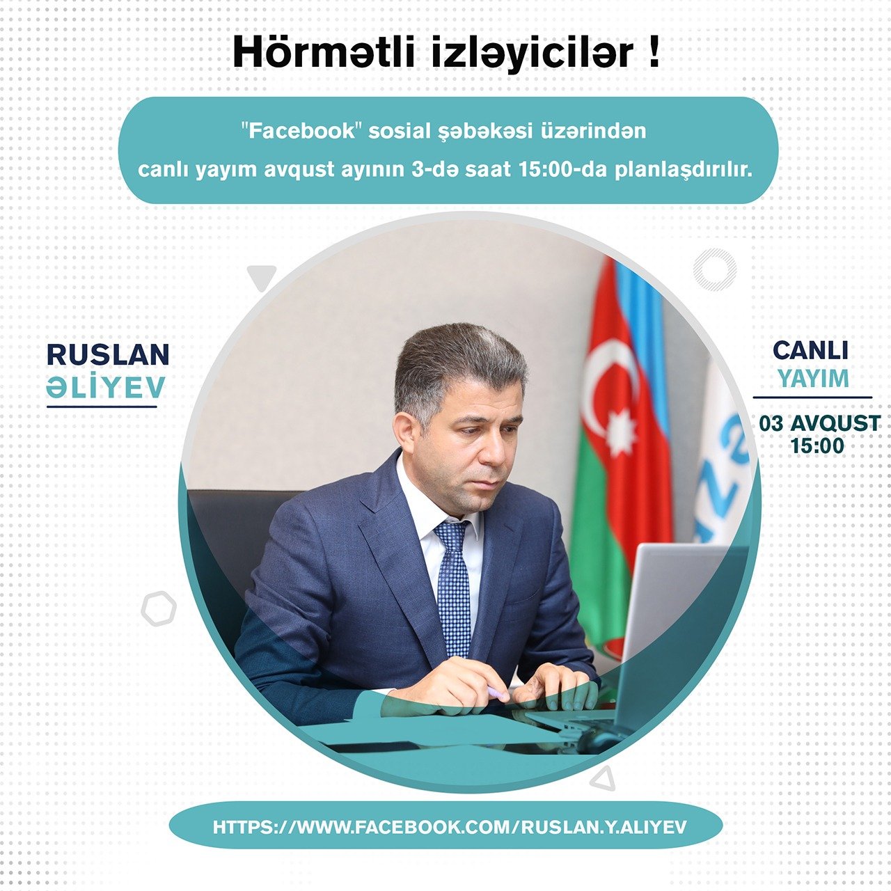 Baş direktor Ruslan Əliyev canlı yayımda sualları cavablandıracaq