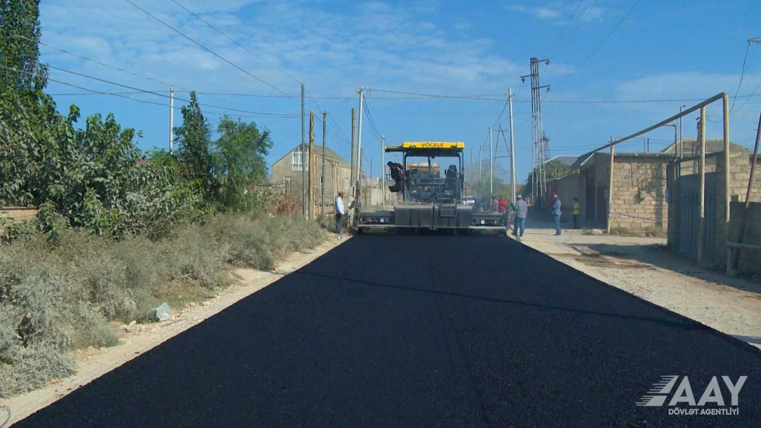 Sabunçu rayonu, Maştağa qəsəbəsinin yollarında təmir işləri aparılır VİDEO/FOTO