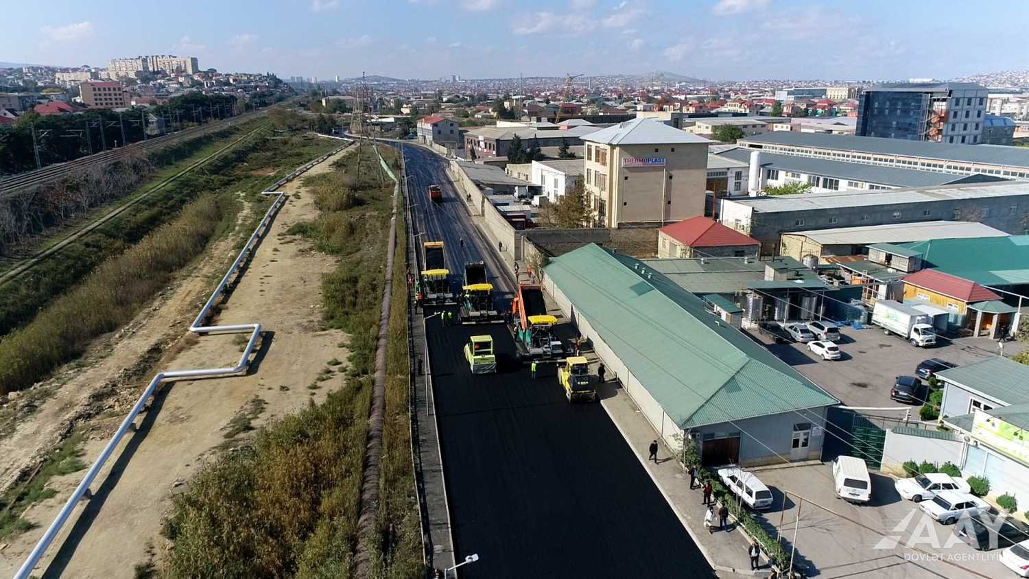 “Baksol" yolunun asfaltlanmasına başlanılıb VİDEO/FOTO