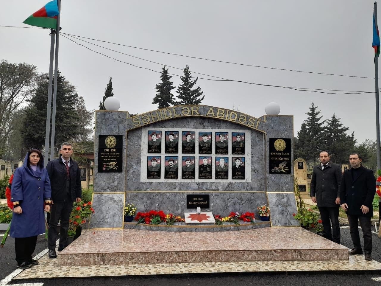 Masallı rayonu Qızılağac  kənd Şəhidi Babayev Cavid Gülverdi oğlunun anım mərasimi keçirilib - FOTO