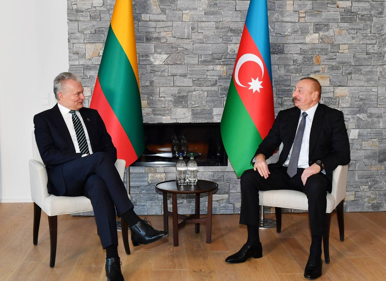 Prezident İlham Əliyev Litva Prezidenti Gitanas Nauseda ilə görüşüb