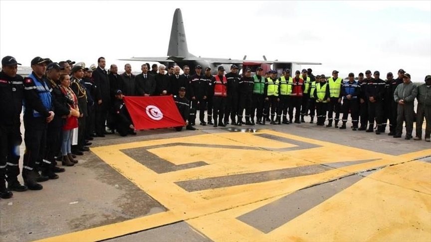 Tunis Türkiyə ilə birlikdə Suriyaya humanitar yardım və axtarış-xilasetmə qrupu göndərib - ÖZƏL