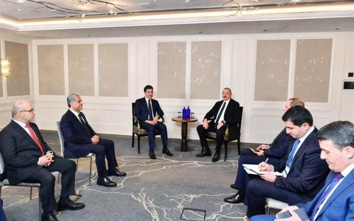 Prezident İraq Kürdüstan Regional Hökumətinin başçısı ilə görüşdü - FOTOLAR