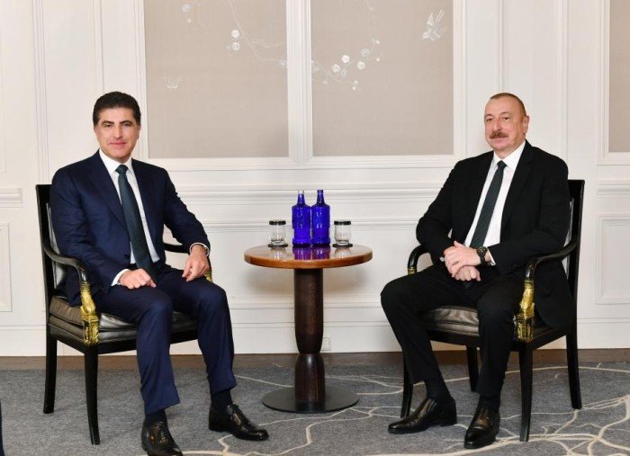 Prezident İraq Kürdüstan Regional Hökumətinin başçısı ilə görüşdü - FOTOLAR