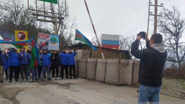 Xarici KİV nümayəndələri Laçın - Xankəndi yolunda aksiyanı İZLƏYİB