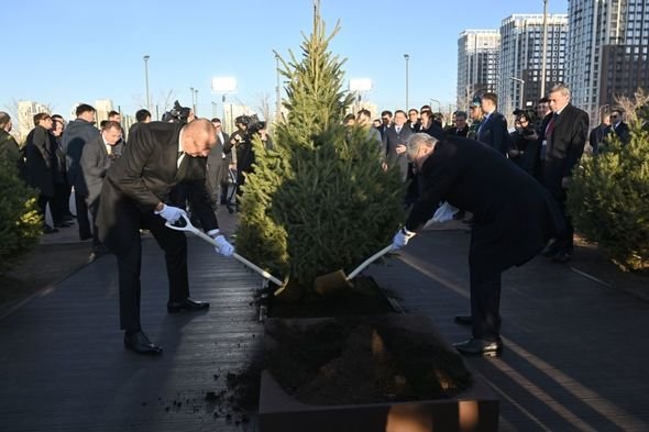 Astanada Heydər Əliyev küçəsinin açılışı olub - FOTO