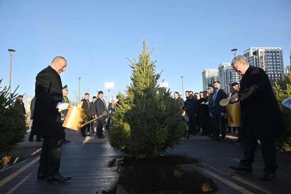 Astanada Heydər Əliyev küçəsinin açılışı olub - FOTO