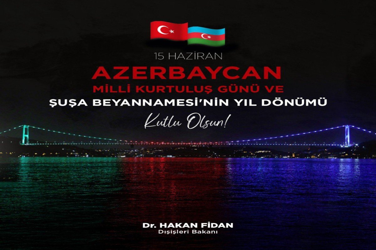 Hakan Fidan Azərbaycan xalqını təbrik etdi - FOTO