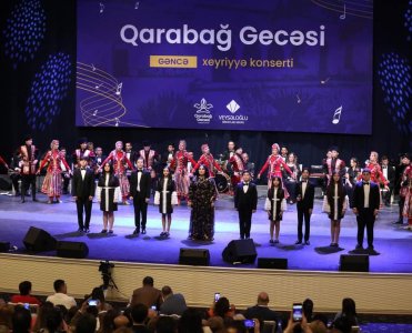 Qarabağ Dirçəliş Fondunun təşəbbüsü ilə Gəncədə 'Qarabağ gecəsi' adlı xeyriyyə konserti keçirilib