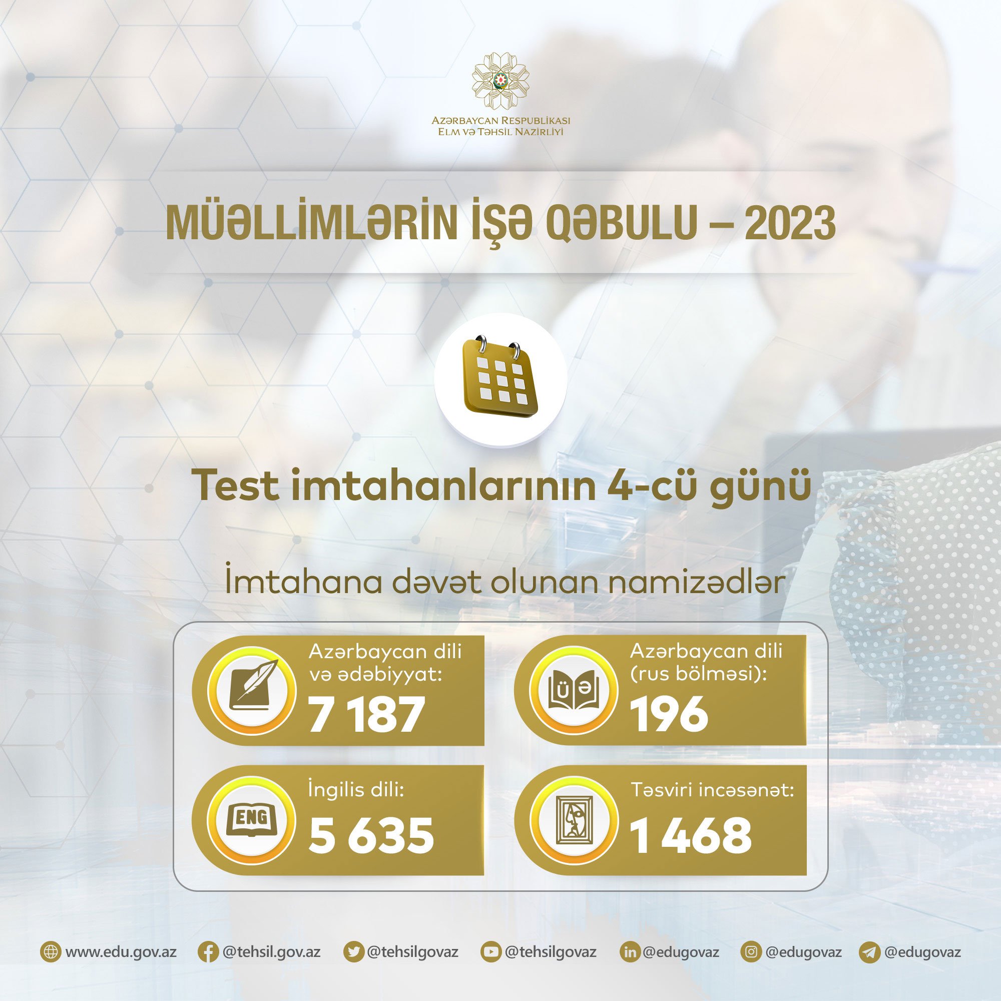 Test imtahanlarının 4-cü günü