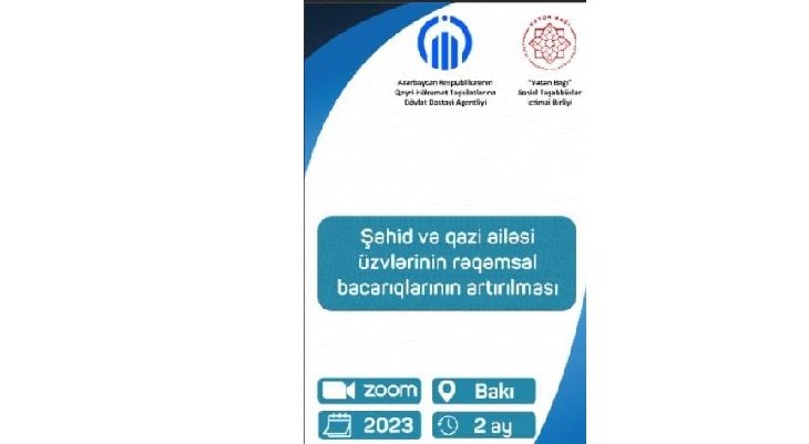 “Şəhid və qazi ailə üzvlərinin rəqəmsal bacarıqlarının inkişafı” layihəsi çərçivəsində tədbir keçirilib