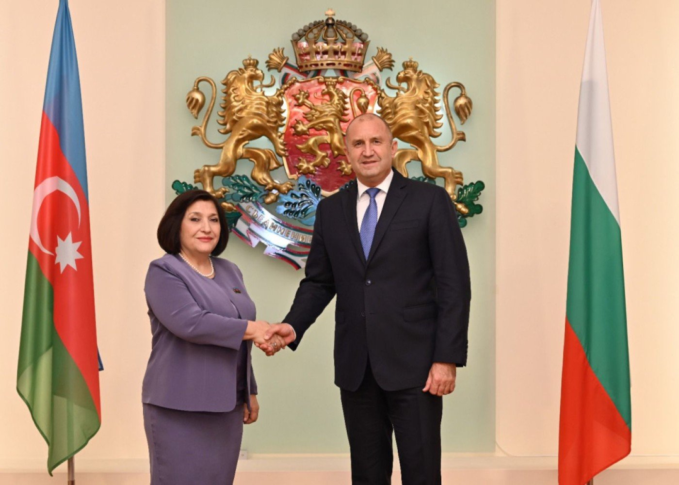 Sahibə Qafarova Bolqarıstan Prezidenti ilə görüşdüs