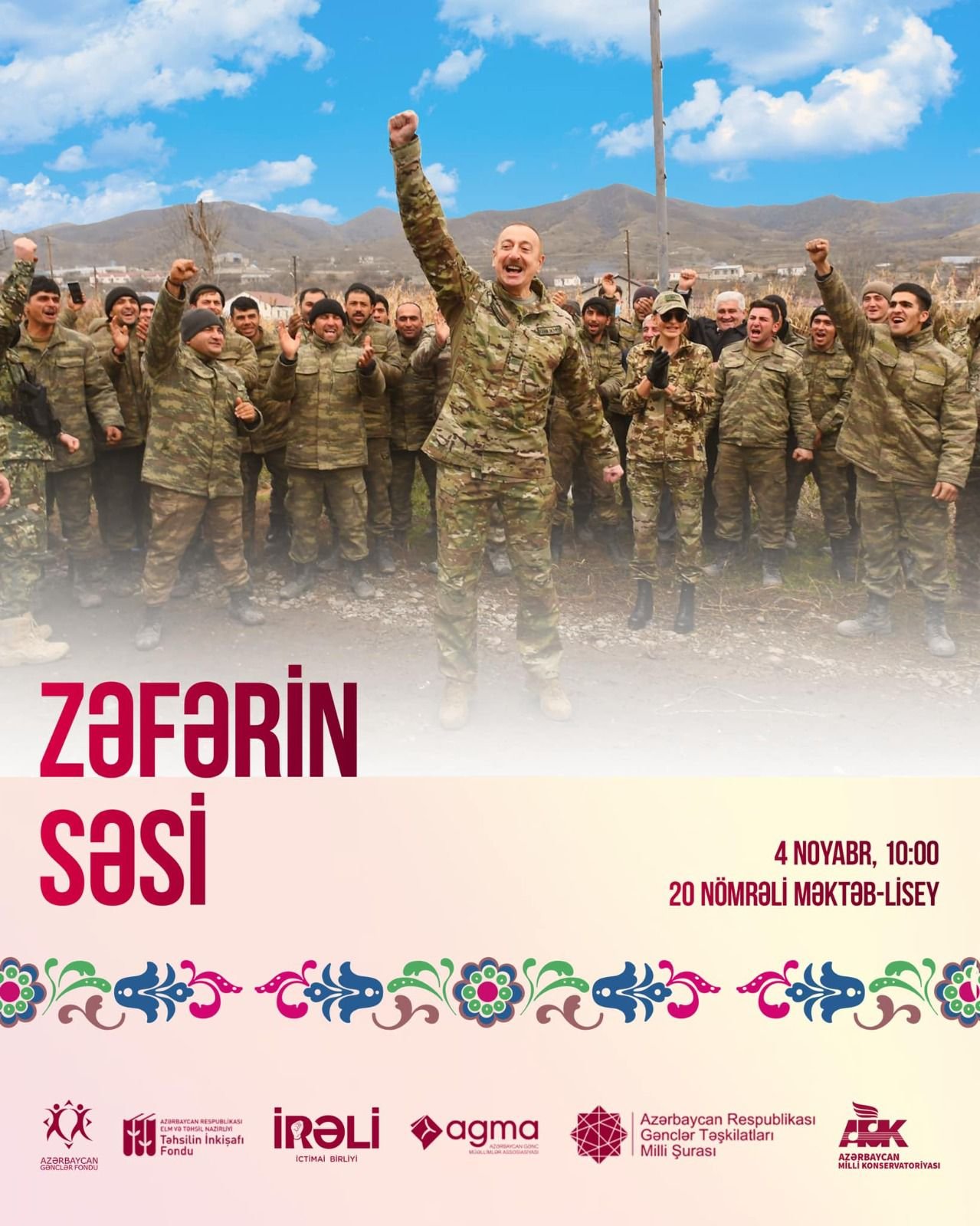 “Zəfərin Səsi” adlı ədəbi-bədii tədbir keçiriləcək