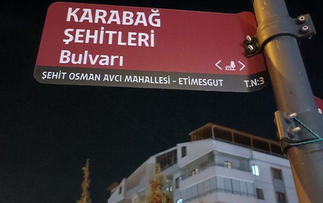 Ankarada “Qarabağ Şəhidləri Bulvarı” küçəsi - Fotolar