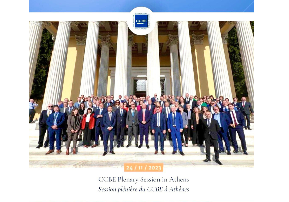 Vəkillər Kollegiyasının rəhbərliyinin Yunanıstanda iştirak etdiyi plenar iclasda CCBE-yə yeni prezident seçilib
