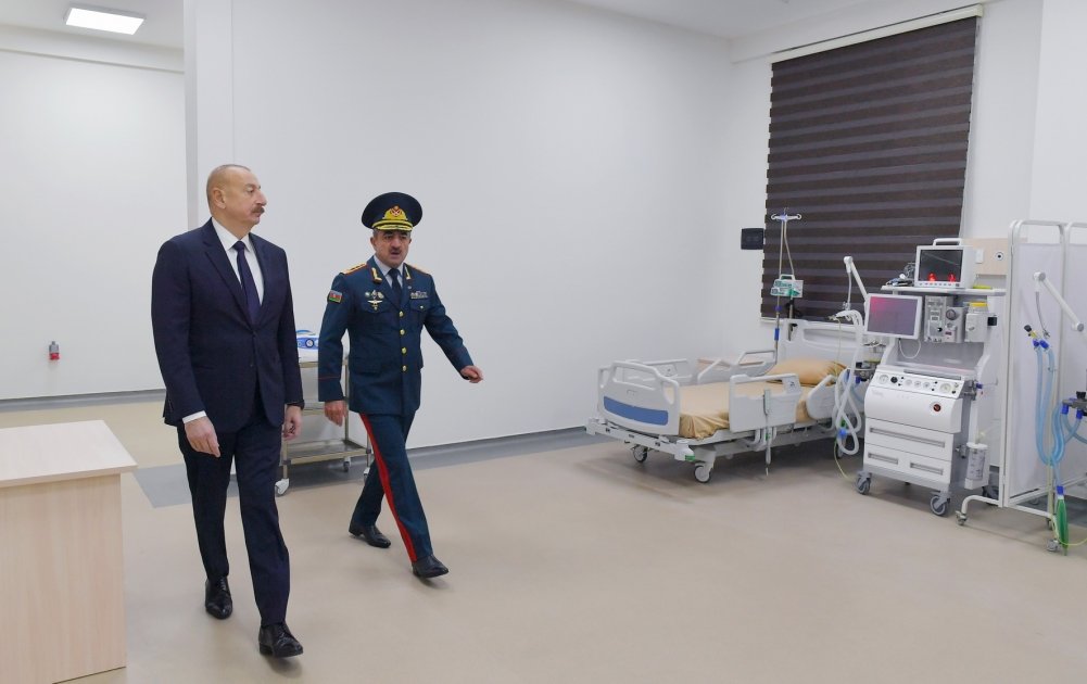 Prezident DSX-nin yeni hərbi hospital kompleksinin açılışında - Fotolar