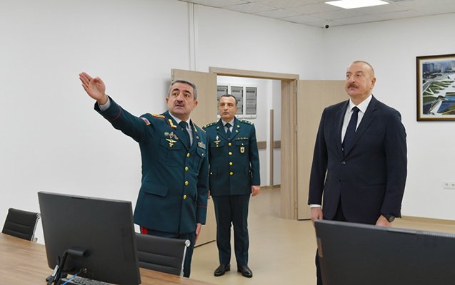 Prezident DSX-nin hərbi hospital kompleksinin açılışında