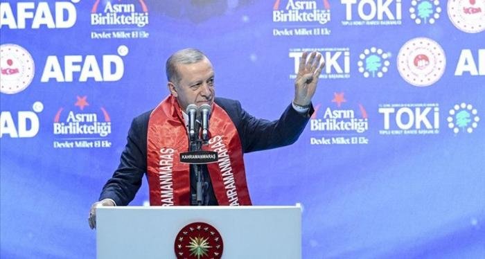 Ərdoğan: Türkiyənin cənub-şərqində zəlzələ bölgəsində ilin sonuna qədər 200 minə yaxın ev tikiləcək