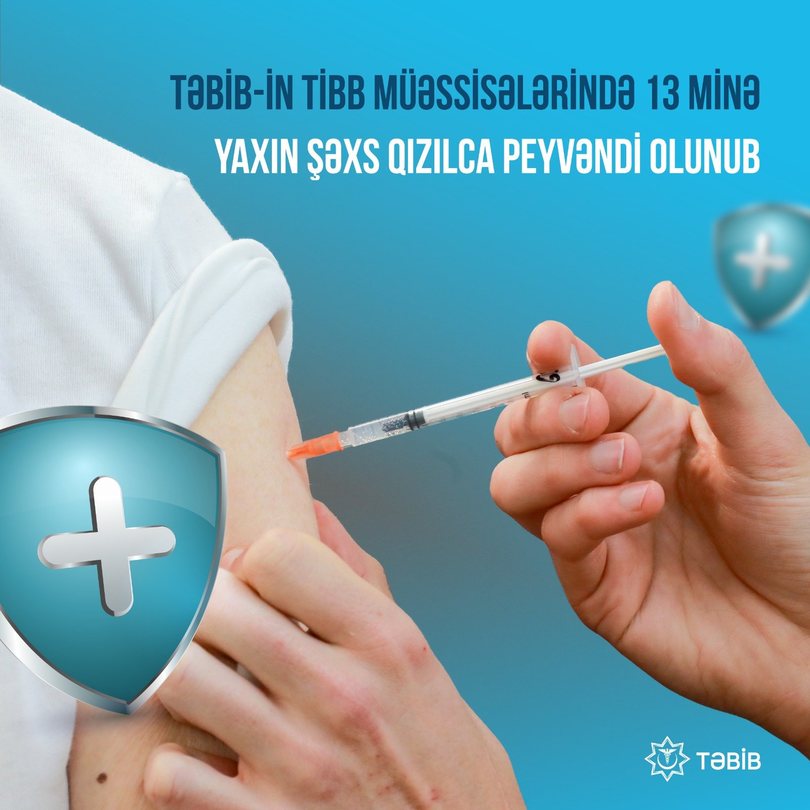 TƏBİB-in tibb müəssisələrində 13 minə yaxın şəxs qızılca peyvəndi olunub